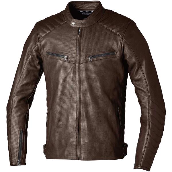RST Roadster Air CE Leather Jacket - Brown by RST - clearance motorcycle jacket