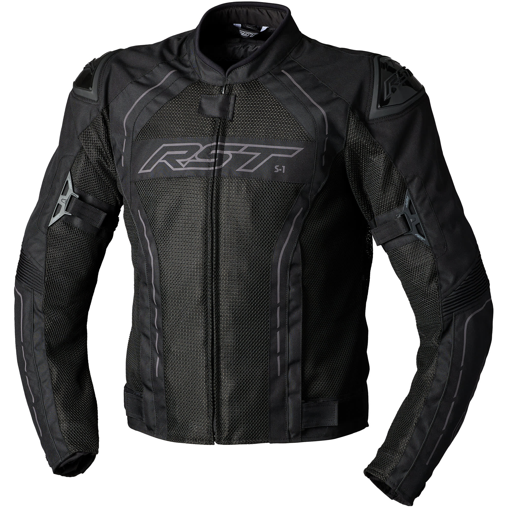 RST S1 CE Mesh Textile Jacket - Black by RST - clearance motorcycle jacket
