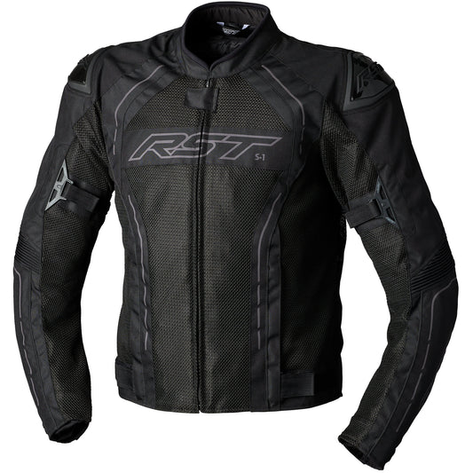 RST S1 CE Mesh Textile Jacket - Black by RST - clearance motorcycle jacket