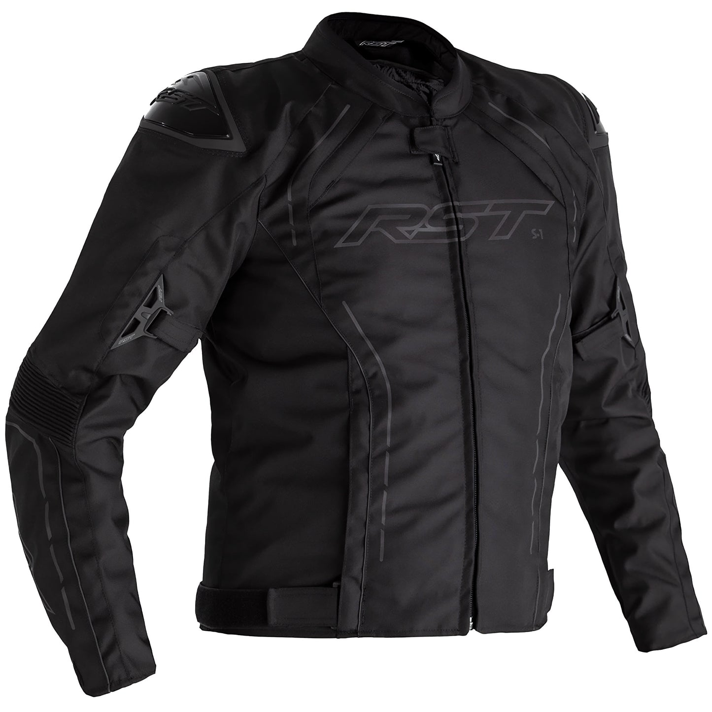 RST S1 CE Textile Jacket - Black / Black / Black by RST - clearance motorcycle jacket