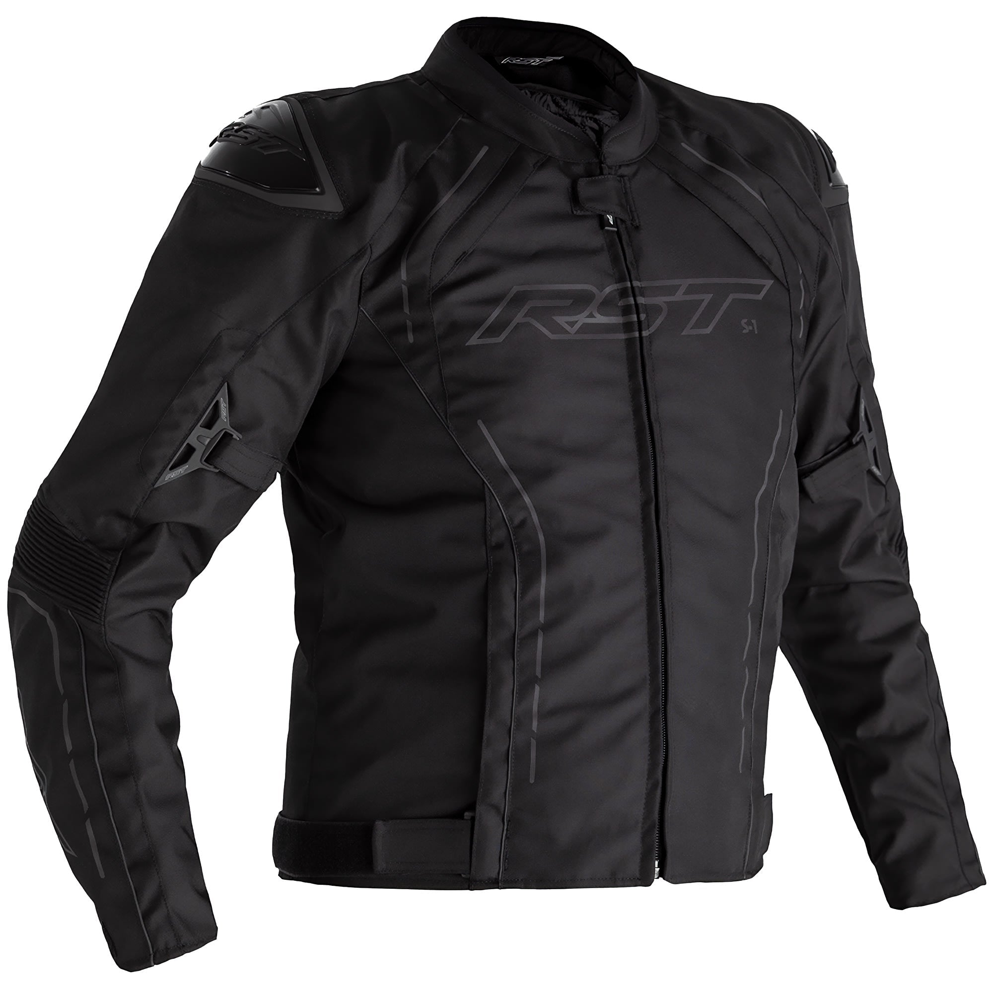 RST S1 CE Textile Jacket - Black / Black / Black by RST - clearance motorcycle jacket