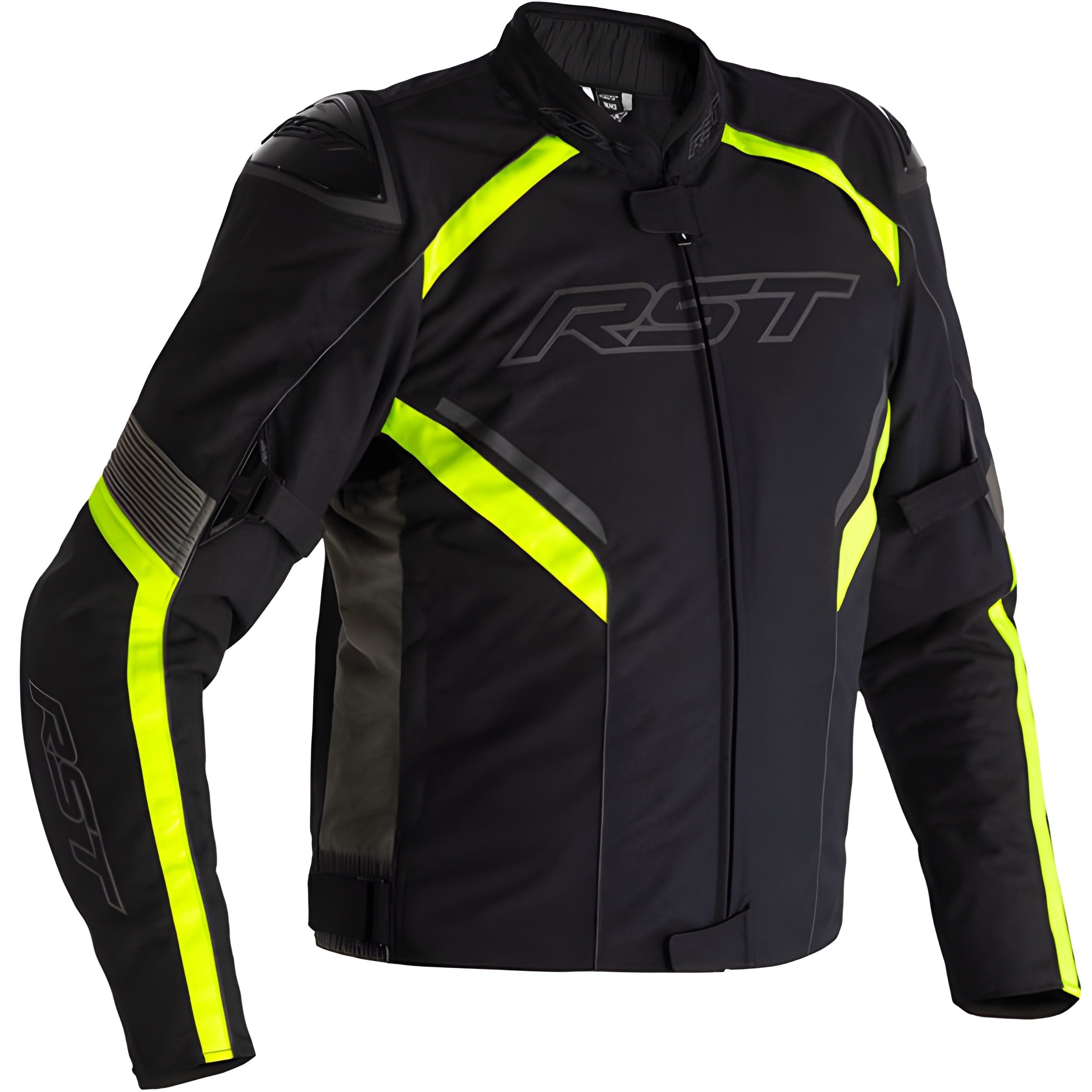 RST Sabre Airbag CE Textile Jacket - Black / Grey / Fluo Yellow by RST - clearance motorcycle jacket
