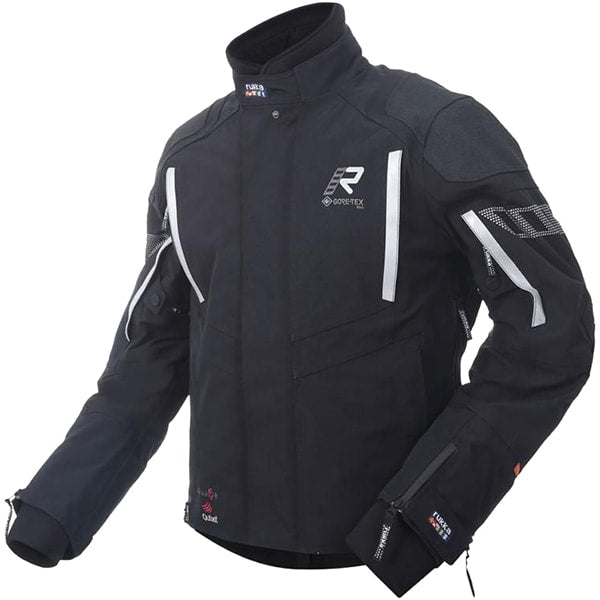 Rukka Kingsley Gore-Tex Textile Jacket - Black / Silver by Rukka - clearance motorcycle jacket