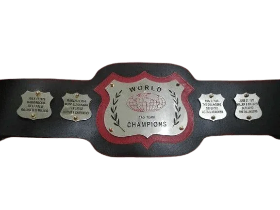Old NWA World Tag Team Championship Inspired Title Belt - 1 | Dash Racegear