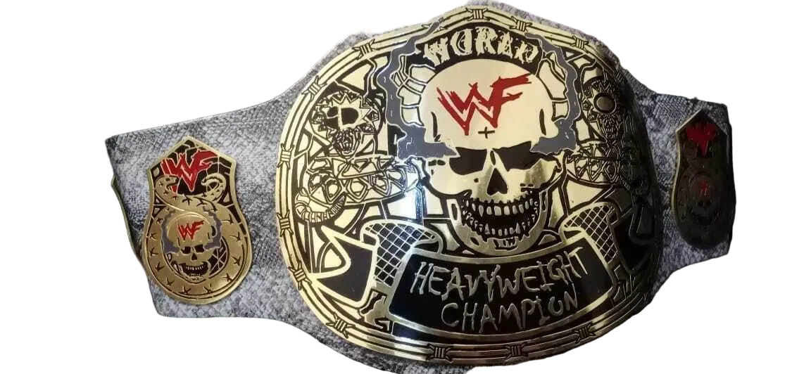 Unique WWF White Snake Skin Smoking Skull Champion Belt - 1 | Dash Racegear