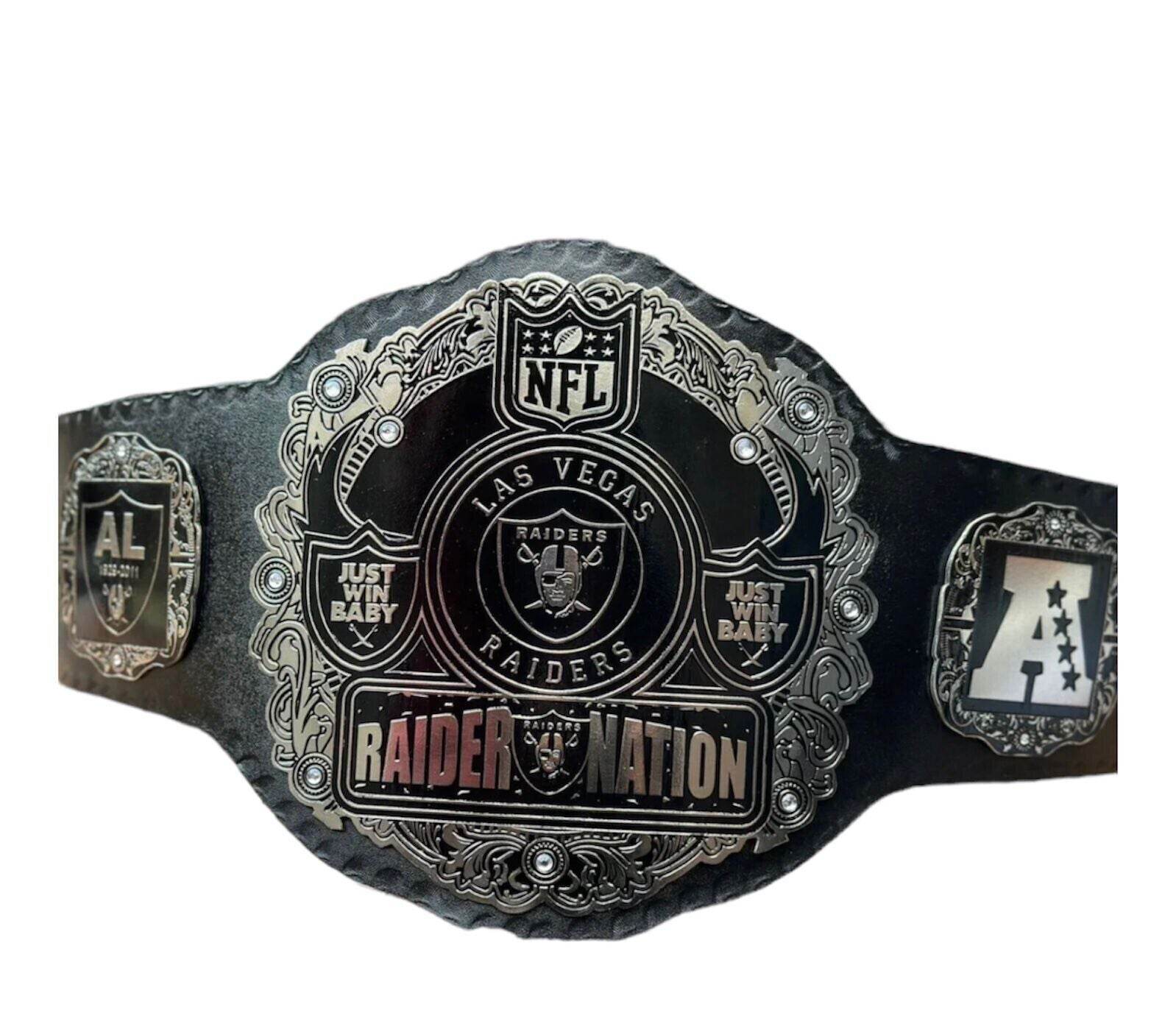 Las Vegas Raider Nation NFL Championship Inspired Title Belt - 1 | Dash Racegear