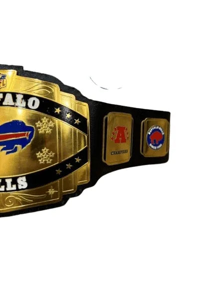 New Buffalo Bills NFL Championship Belt Adult Size 2mm Brass - 4 | Dash Racegear