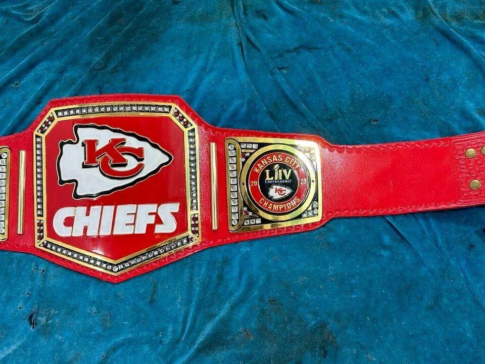 Kansas City Chiefs Super bowl Football NFL Championship Belt - 4 | Dash Racegear