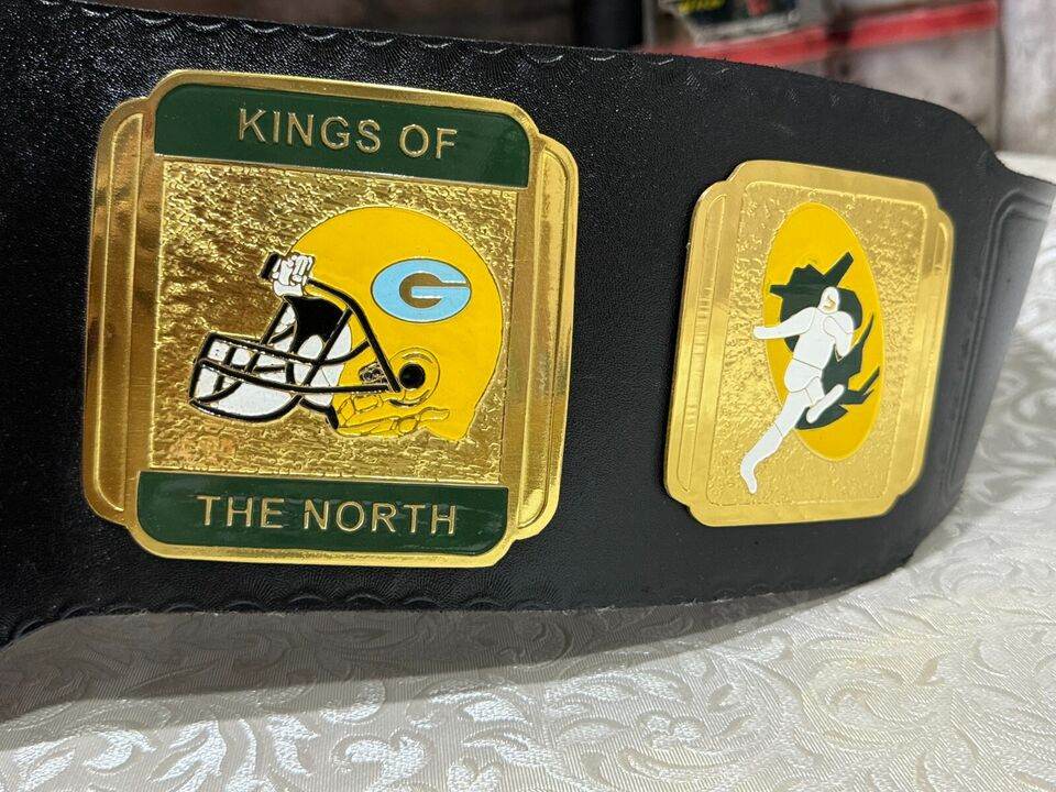 Green Bay Packers NFL Championship Wrestling Belt Brass Alloy - 6 | Dash Racegear
