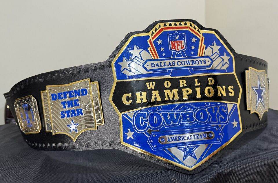 Dallas Cowboys Championship Belt 2mm brass adult size belt - 2 | Dash Racegear
