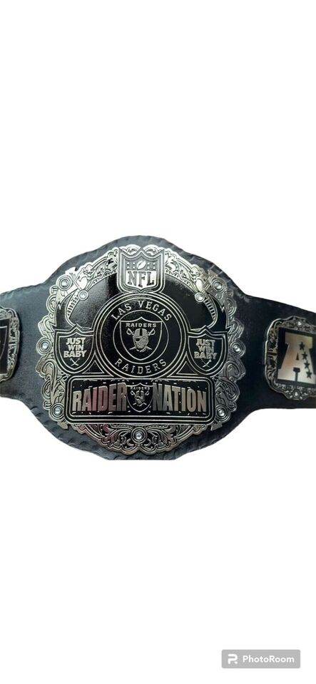 Las Vegas Raider Nation NFL Championship Inspired Title Belt - 6 | Dash Racegear