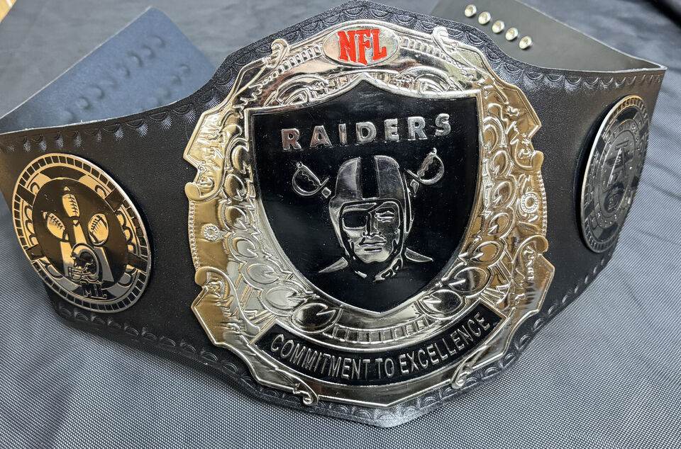 NFL Raiders Championship Belt Adult Size Inspired - 2 | Dash Racegear