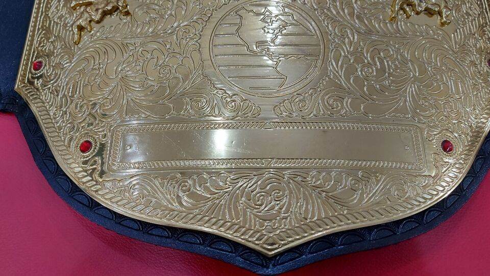 WWE Big Gold World Heavyweight Championship Tittle Belt - 3 | Dash Racegear