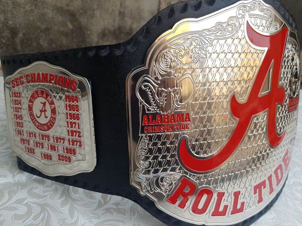 New Alabama Roll Tide Championship Belt Adult Size 2mm Brass - 2 | Dash Racegear