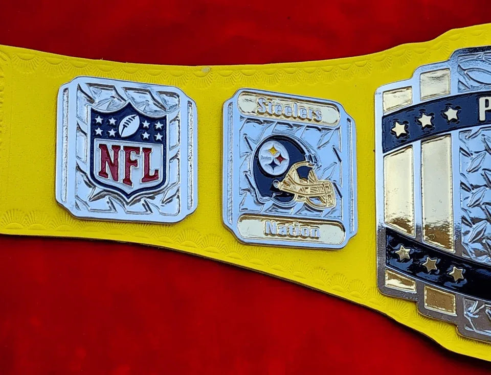 NFL Pittsburgh Steelers Super Bowl Championship Title Belt Football - 4 | Dash Racegear