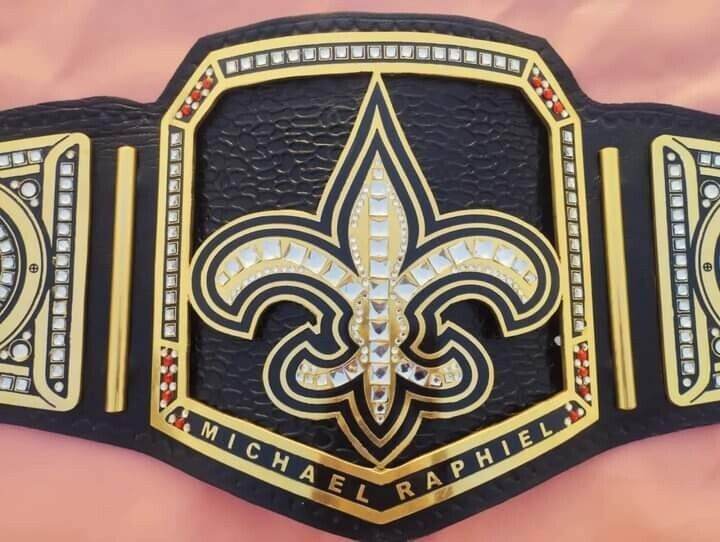 Nfl Custom New Orleans Saints Championship Wrestling Belt - 2 | Dash Racegear