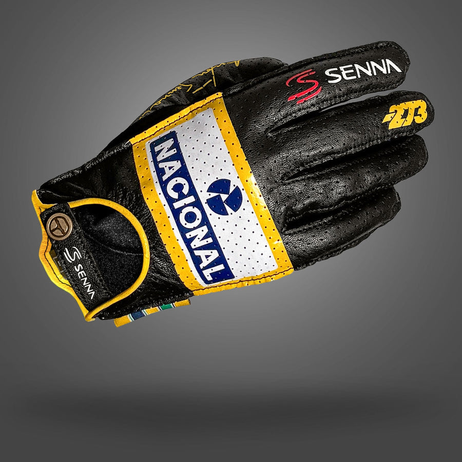 -273 x AYRTON SENNA DRIVING GLOVE Black - Glove | DASH RACEGEAR