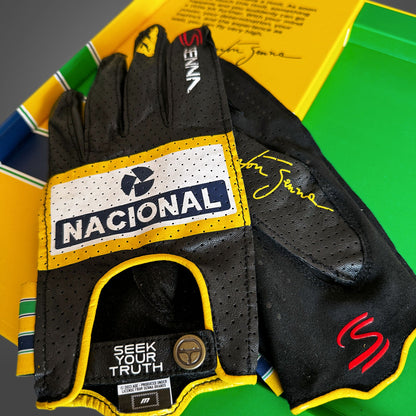 -273 x AYRTON SENNA DRIVING GLOVE Black - Glove | DASH RACEGEAR