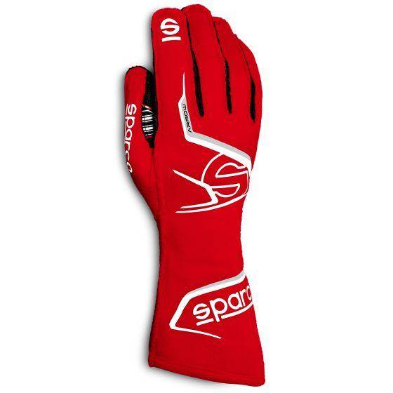 Sparco Arrow Race Gloves - Red / Black, Medium | DASH RACEGEAR