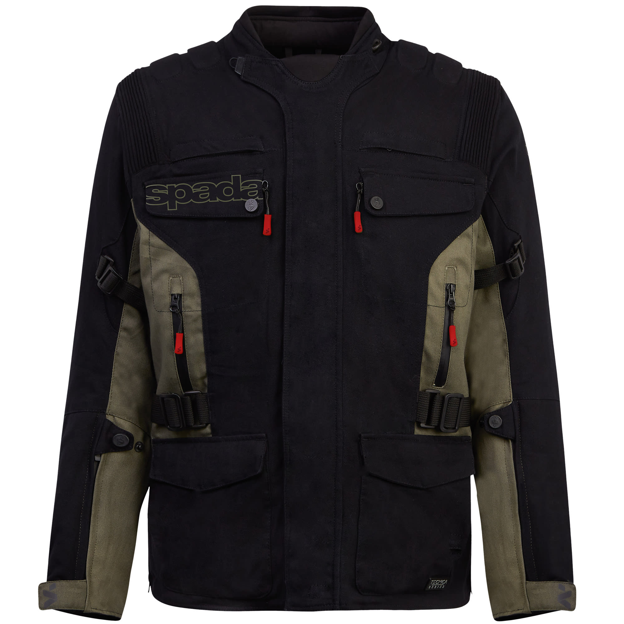 Spada Ascent V3 WP CE Textile Jacket - Black / Green by Spada - clearance motorcycle jacket