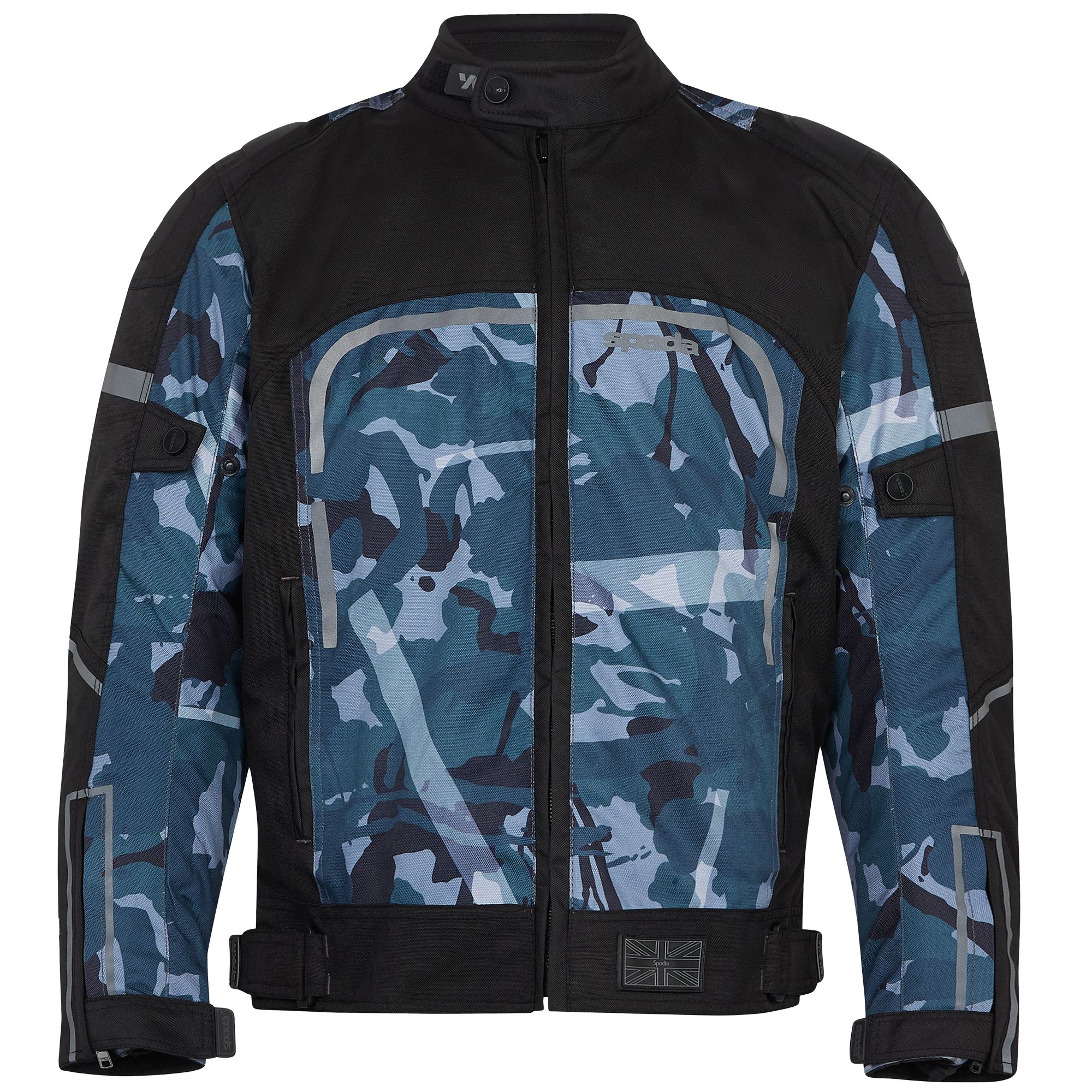 Spada Calgary Textile Jacket - Black / Green Camo by Spada - clearance motorcycle jacket