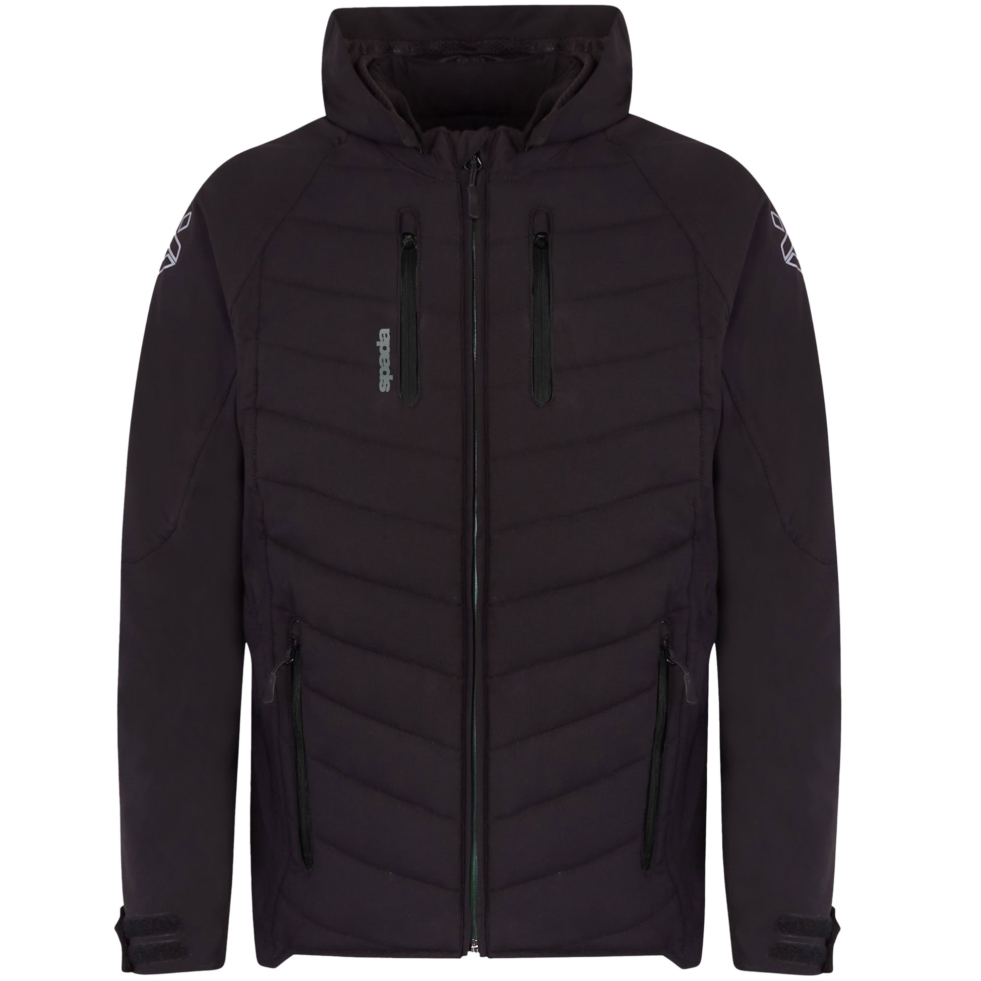 Spada Tino Quilted CE Textile Jacket - Black by Spada - clearance motorcycle jacket