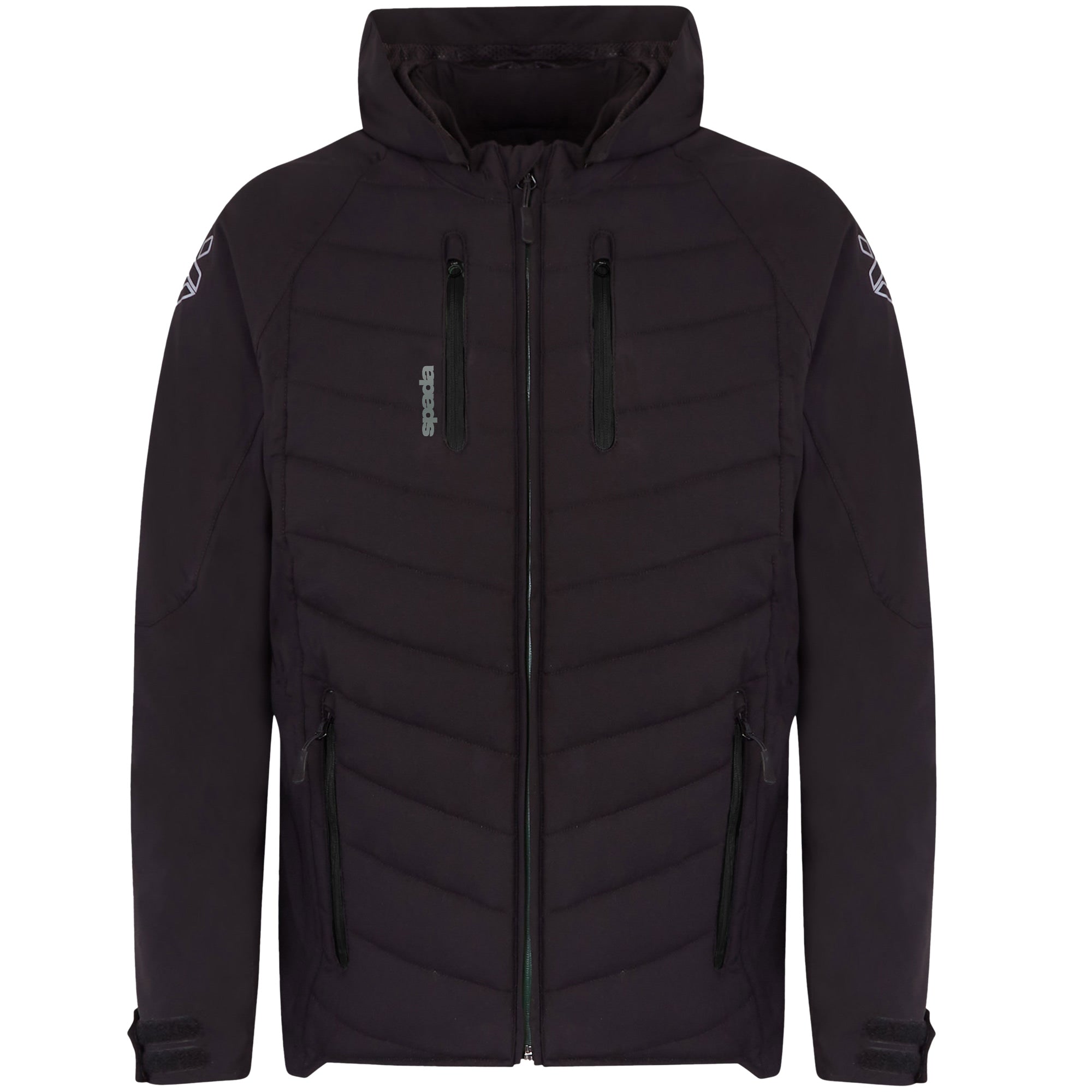 Spada Tino Quilted CE Textile Jacket - Black by Spada - clearance motorcycle jacket