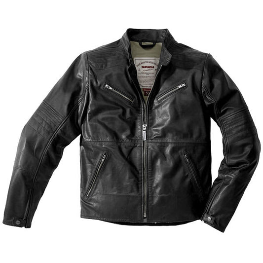 Spidi Garage Leather Jacket - Black by Spidi - clearance motorcycle jacket