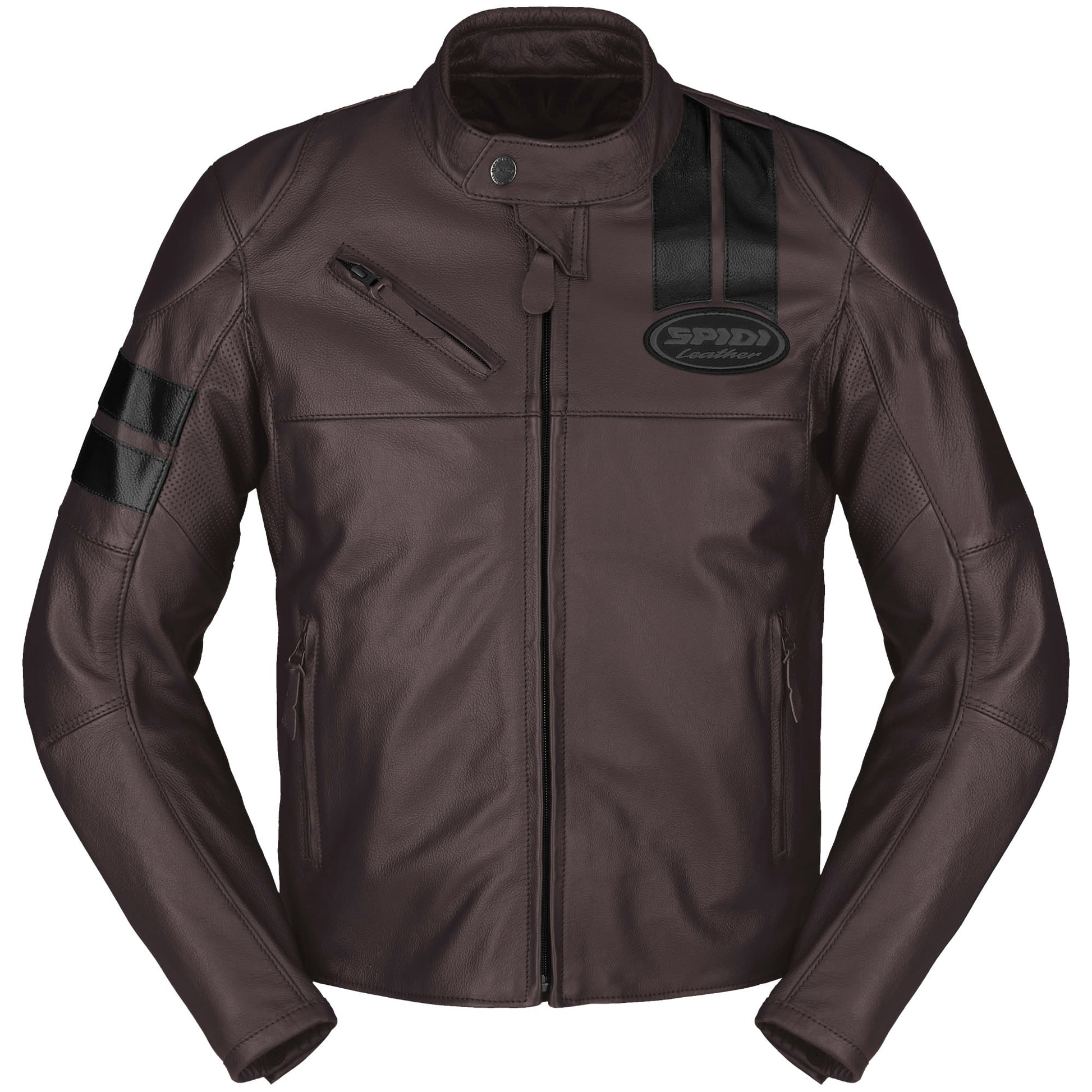 Spidi Roar Leather Jacket - Wine / Black by Spidi - clearance motorcycle jacket