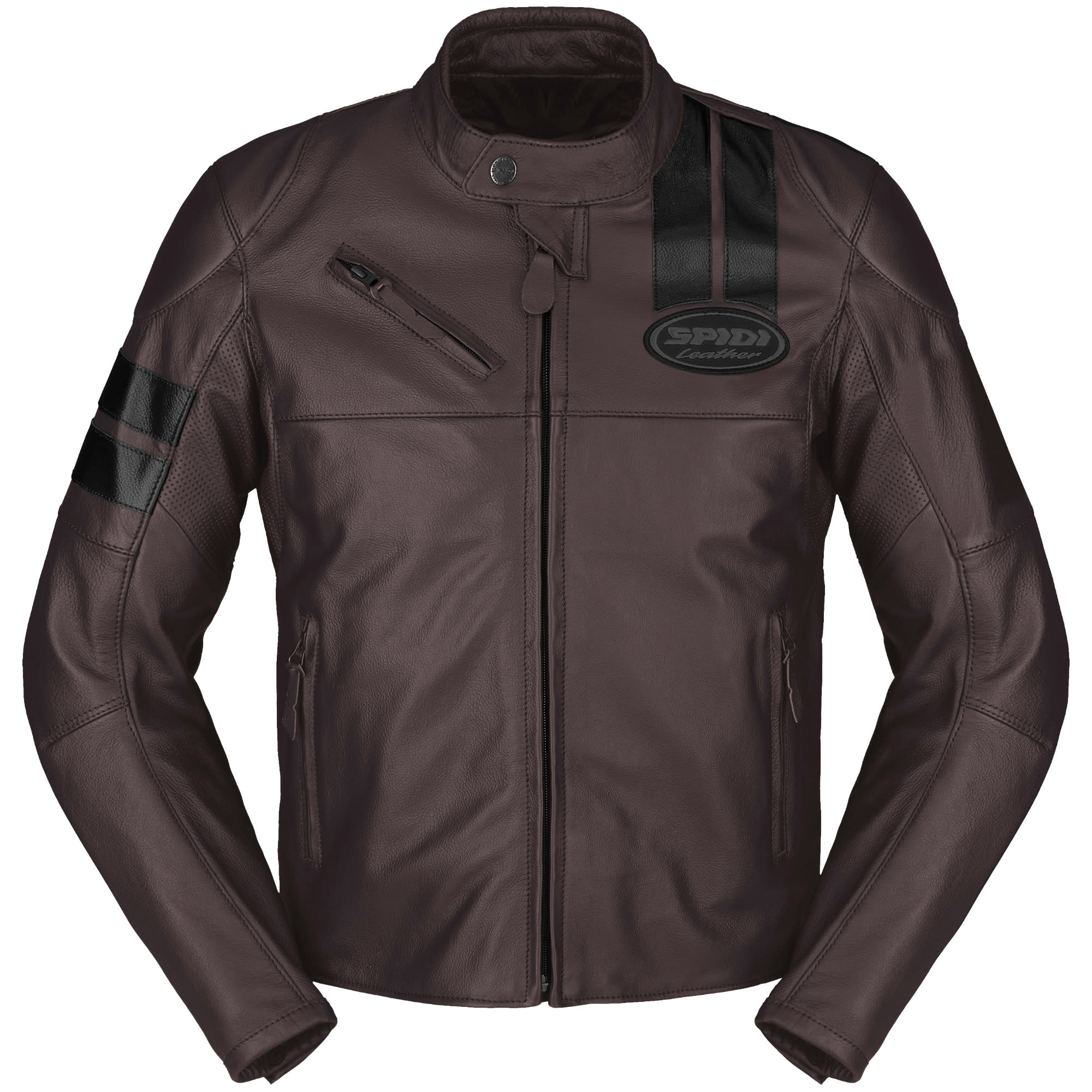 Spidi Roar Leather Jacket - Wine / Black by Spidi - clearance motorcycle jacket