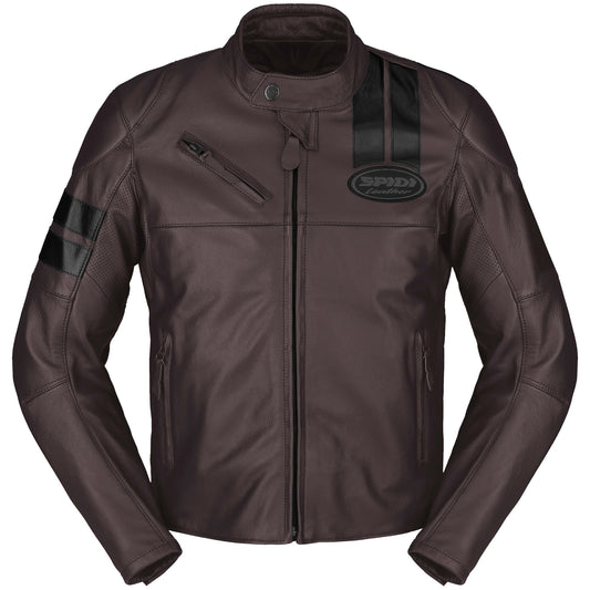 Spidi Roar Leather Jacket - Wine / Black by Spidi - clearance motorcycle jacket