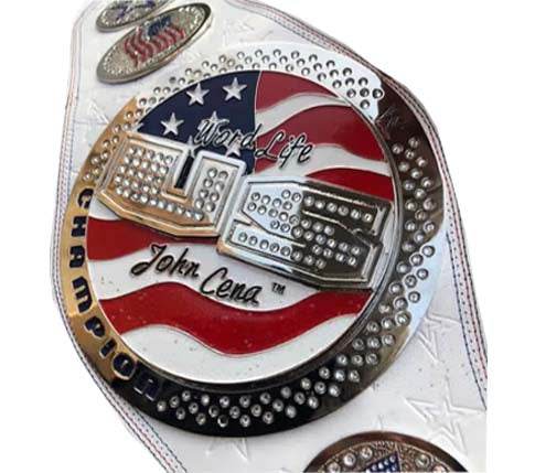 WWE United States John Cena White Championship Inspired Title Belt - 1 | Dash Racegear