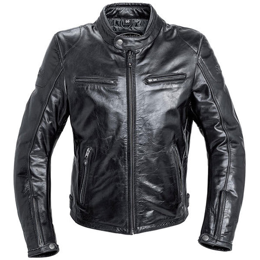 Spirit Motors Antique Leather Jacket 1.0 - Black by Spirit Motors - clearance motorcycle jacket