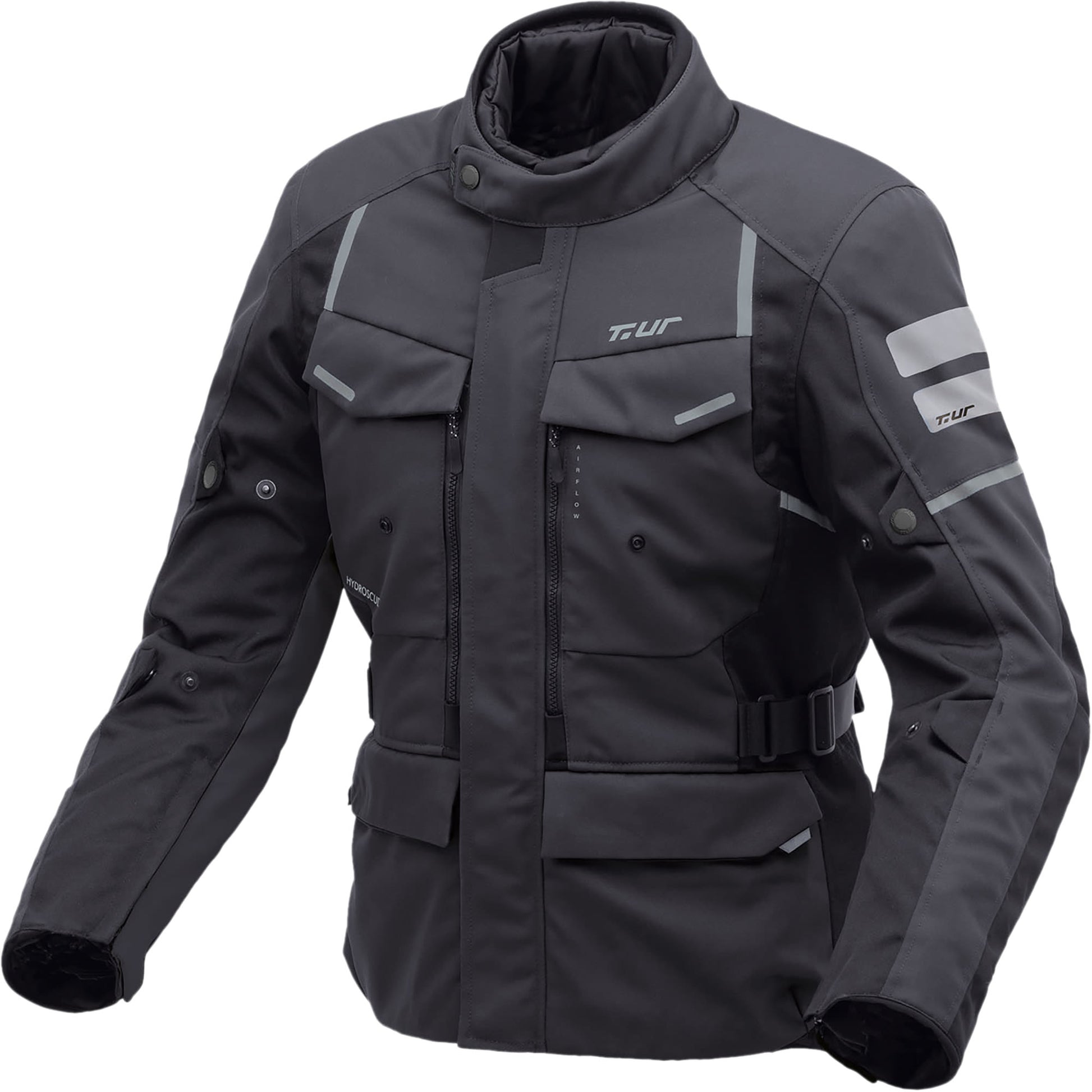 T.ur Lapland Hydroscud Textile Jacket - Dark Anthracite / Black by T.ur - clearance motorcycle jacket