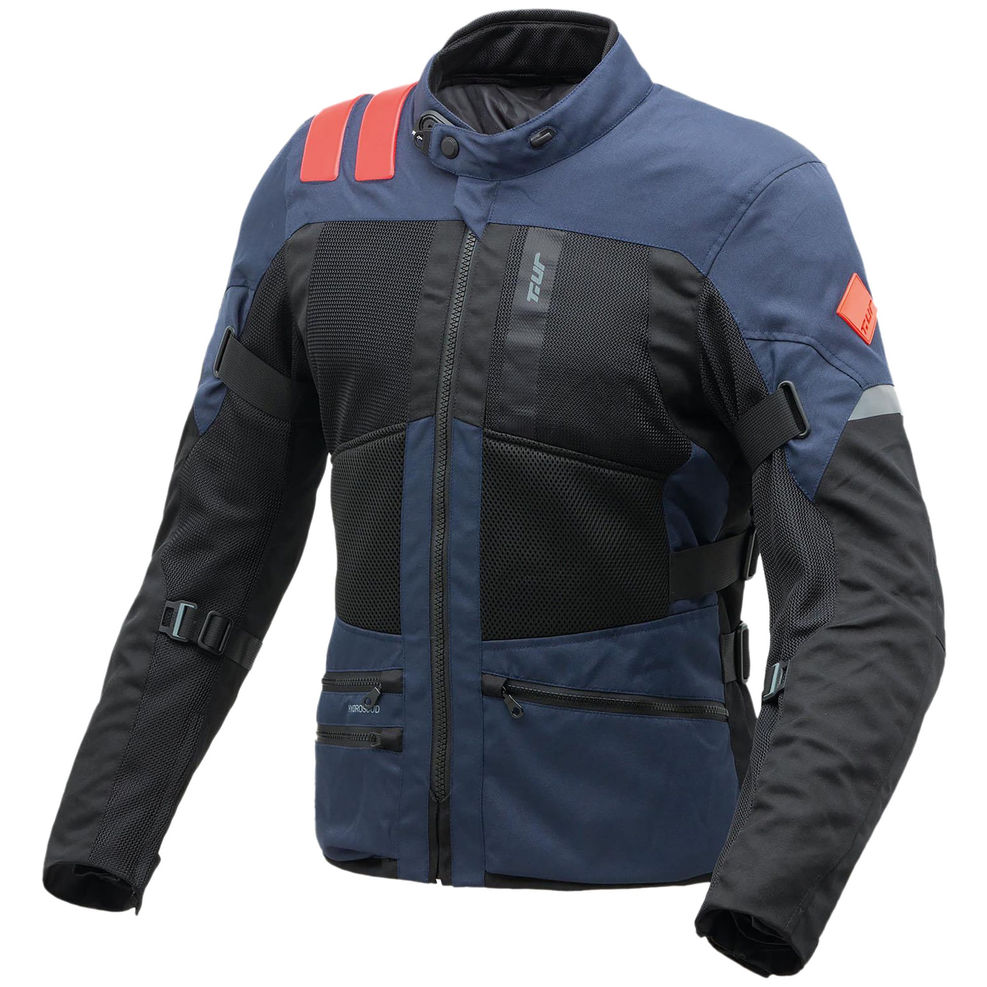 T.ur Transfer Textile Jacket - Black / Blue by T.ur - clearance motorcycle jacket