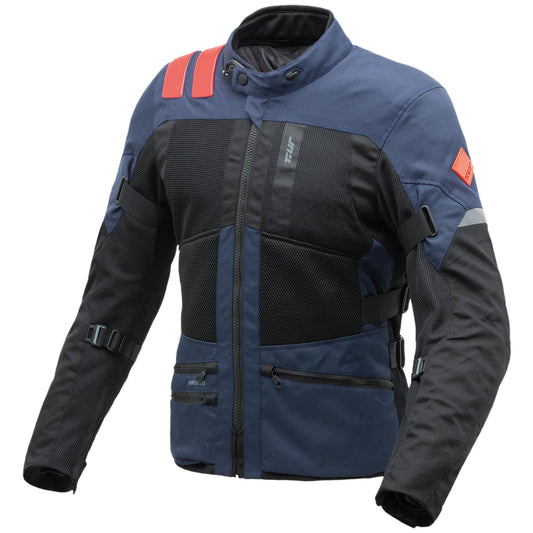 T.ur Transfer Textile Jacket - Black / Blue by T.ur - clearance motorcycle jacket