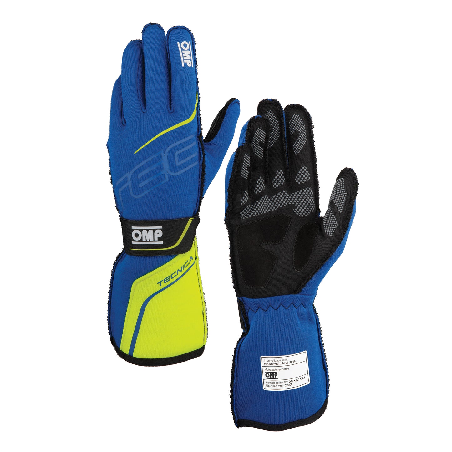 TECNICA GLOVES FIA 8856-2018 Blue- Yellow