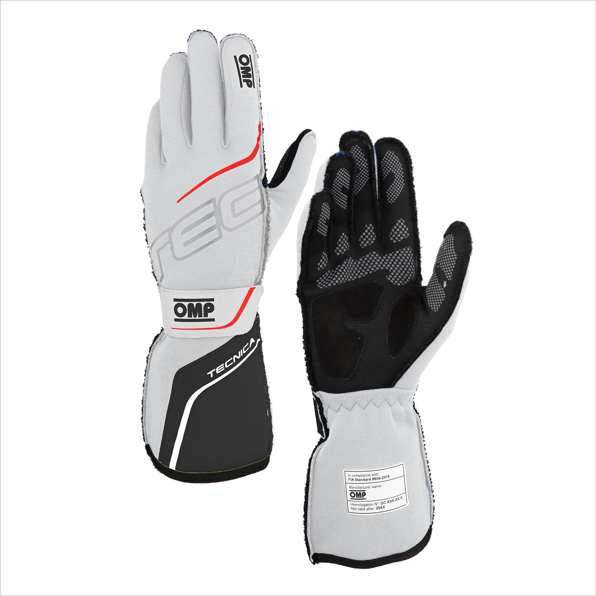 TECNICA GLOVES FIA 8856-2018 White - Anthracite