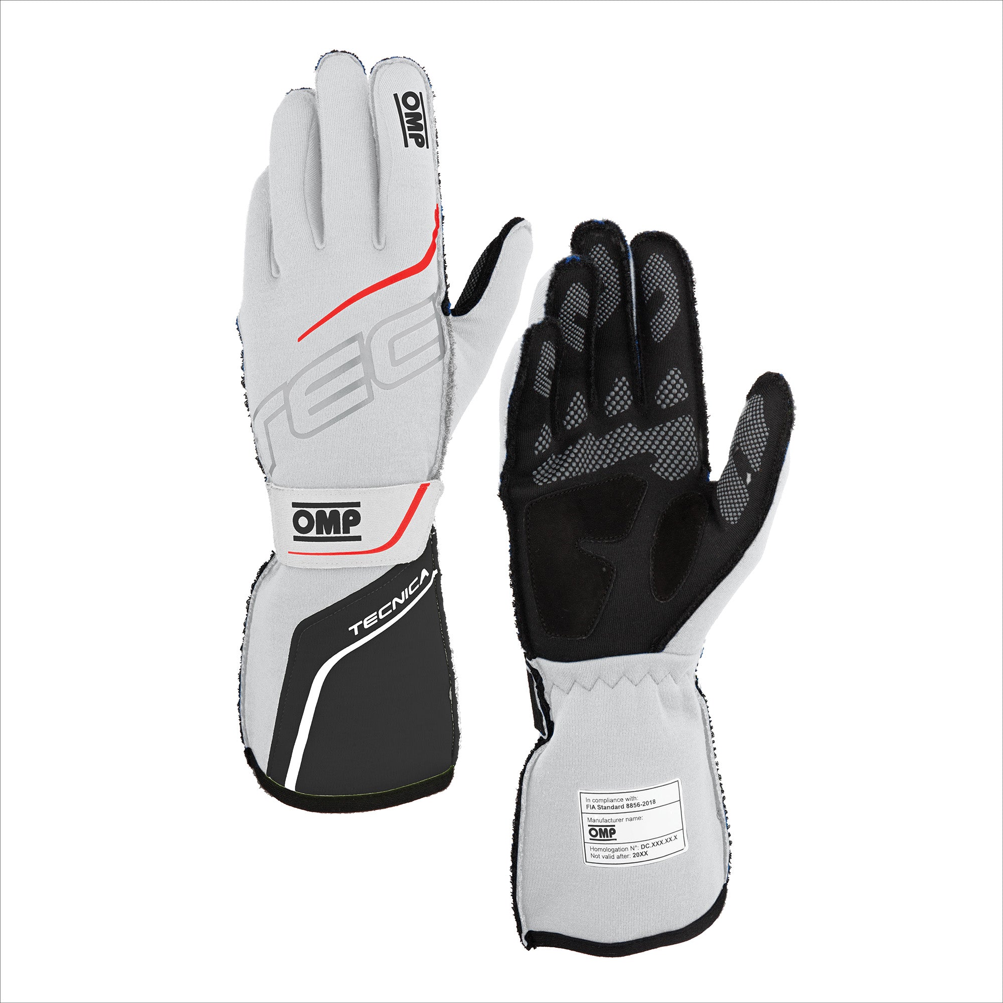 TECNICA GLOVES FIA 8856-2018 White - Anthracite