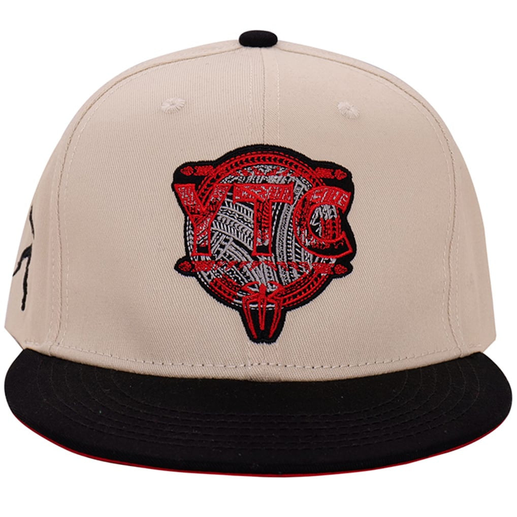 Men's Tan/Black Roman Reigns YTC Snapback Hat - DASH RACEGEAR image 1