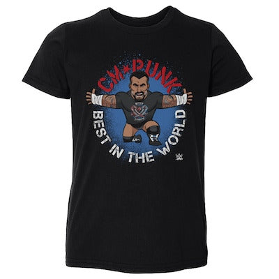 Toddler 500 Level Black CM Punk Big Shots Pose T-Shirt - DASH RACEGEAR image 1