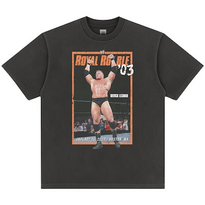 Men's Black Brock Lesnar Royal Rumble 2003 Boxy T-Shirt - DASH RACEGEAR image 1