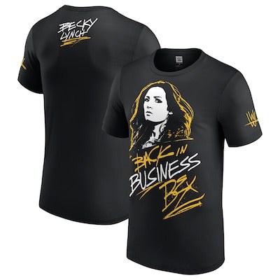 Men's Black Becky Lynch Back In Business Bex T-Shirt - DASH RACEGEAR image 1
