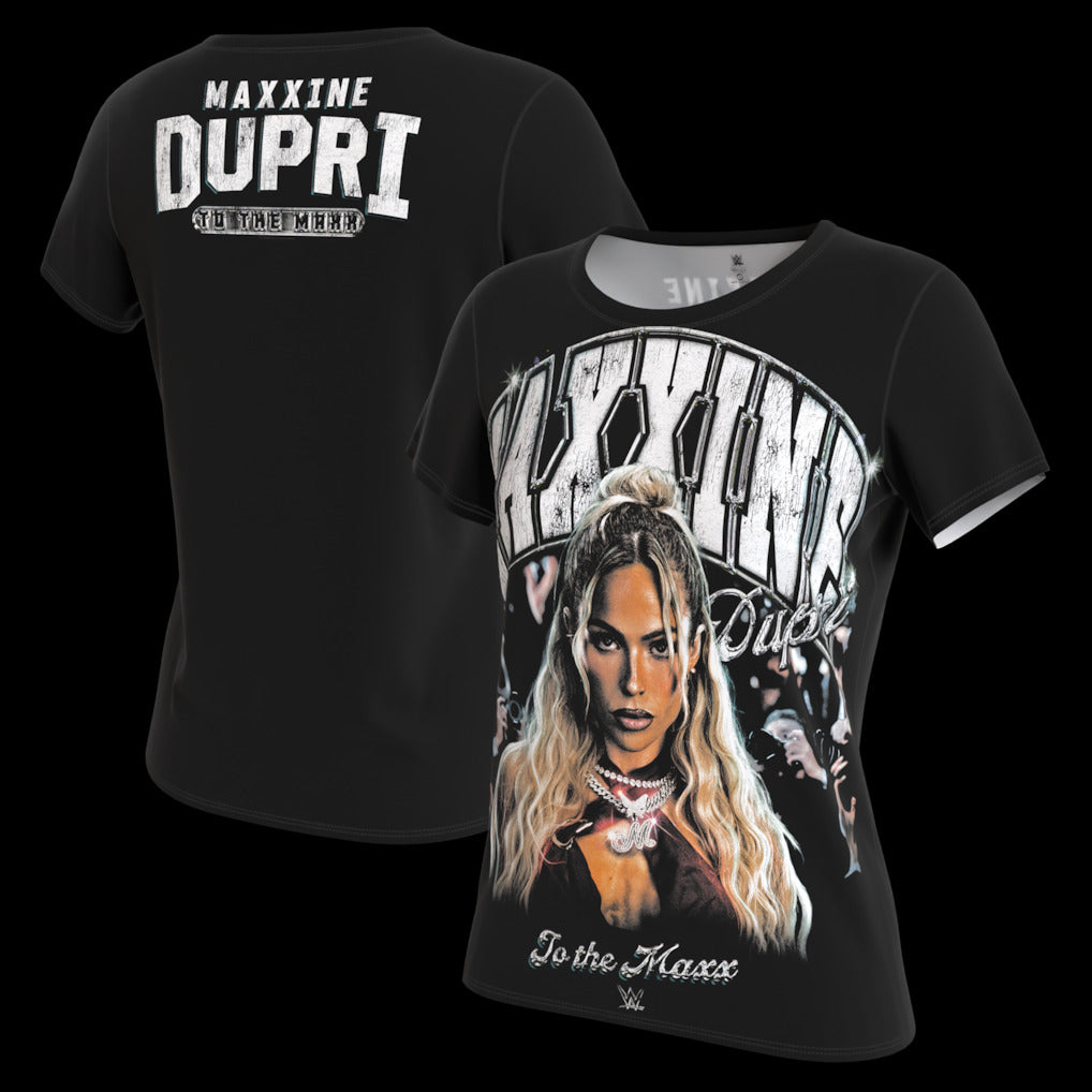 Women's ProSphere Black Maxxine Dupri To The Maxx T-Shirt - DASH RACEGEAR image 1