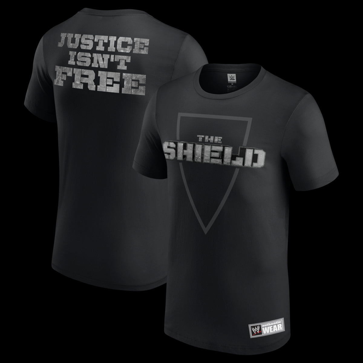 Men's Black The Shield Justice Isn't Free Retro T-Shirt