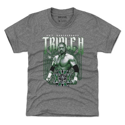 Youth 500 Level Heather Gray Triple H 30th Anniversary T-Shirt - DASH RACEGEAR image 1
