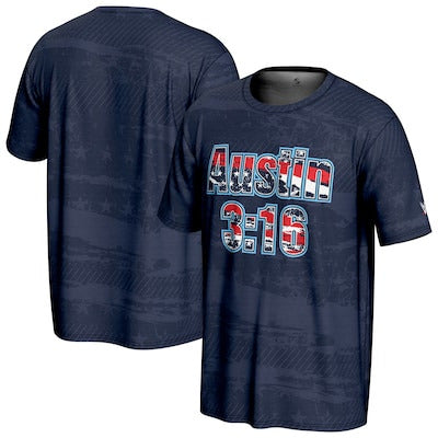 Youth ProSphere Navy "Stone Cold" Steve Austin Americana T-Shirt - DASH RACEGEAR image 1