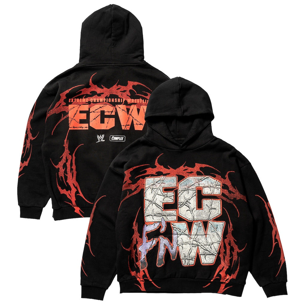 Unisex Complex x WWE Black ECW Hardcore Hoodie - DASH RACEGEAR image 1