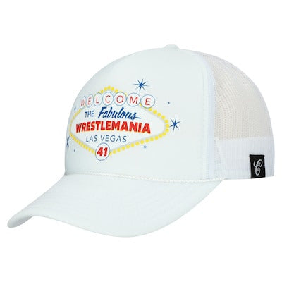Men's White WrestleMania 2025 Contenders Adjustable Hat - DASH RACEGEAR image 1