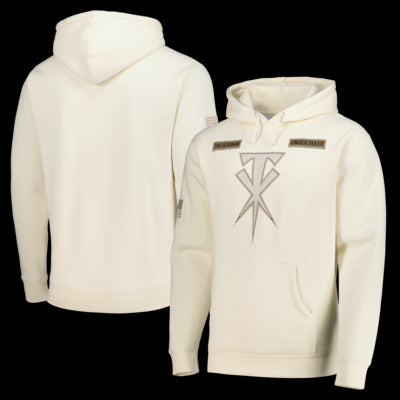 Men's Cream The Undertaker Cross Bone Hoodie - DASH RACEGEAR image 1